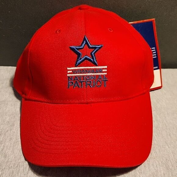 Wrangler National Patriot Velcroback Hat - New - Picture 1 of 8